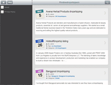 Tablet Screenshot of findmedropshippers.com